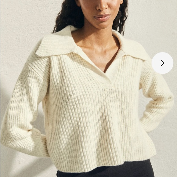 Alohas wool/cashmere polo sweater in Small - Main Image